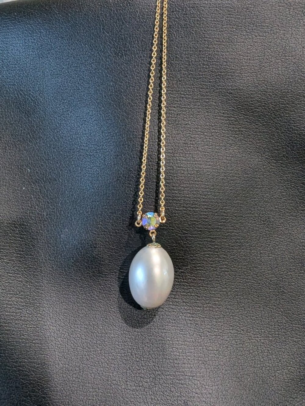 Vintage Emmons Pearl Pendant Necklace